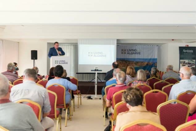 Living in the Algarve Free Seminar Event, April 2022 in Carvoeiro, Tivoli Carvoeiro Hotel - Organised by the Open Media Group