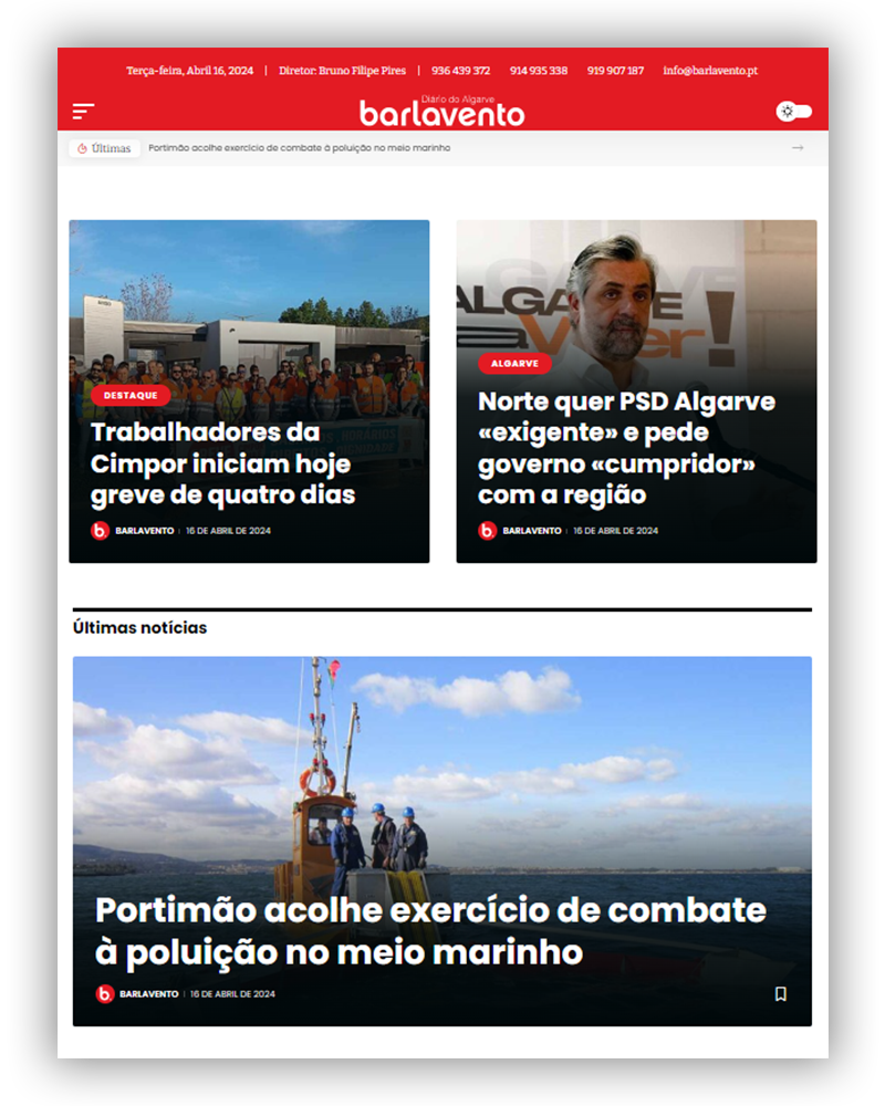 Barlavento newspaper Portugal